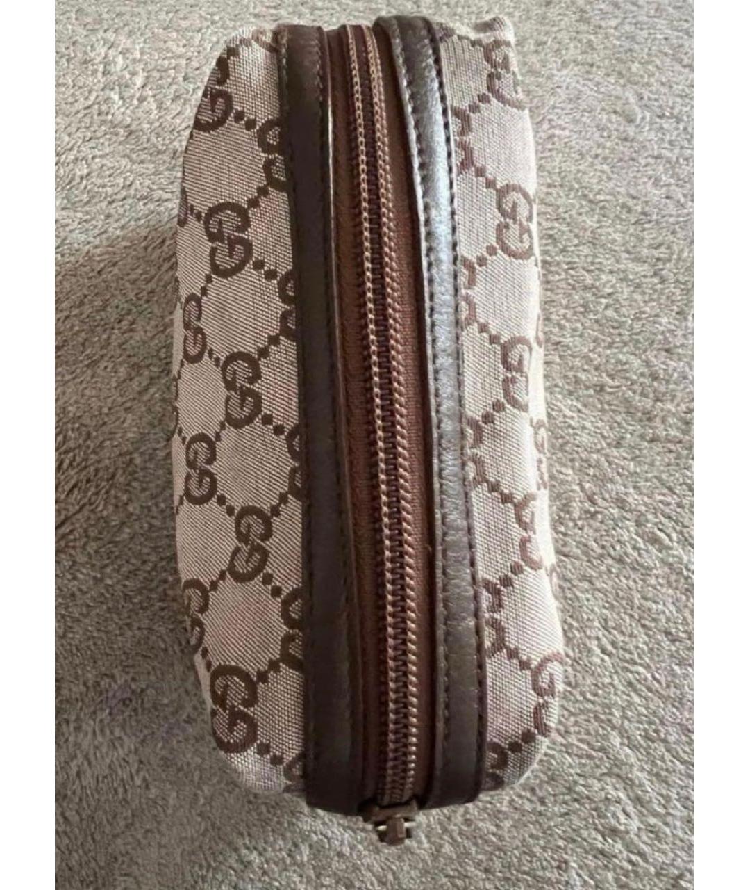 GUCCI Бежевая косметичка, фото 4