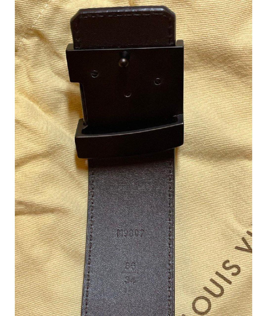 LOUIS VUITTON Коричневый ремень, фото 3