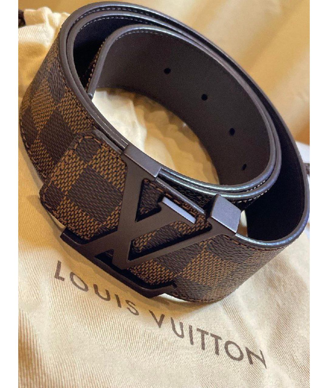 LOUIS VUITTON Коричневый ремень, фото 6