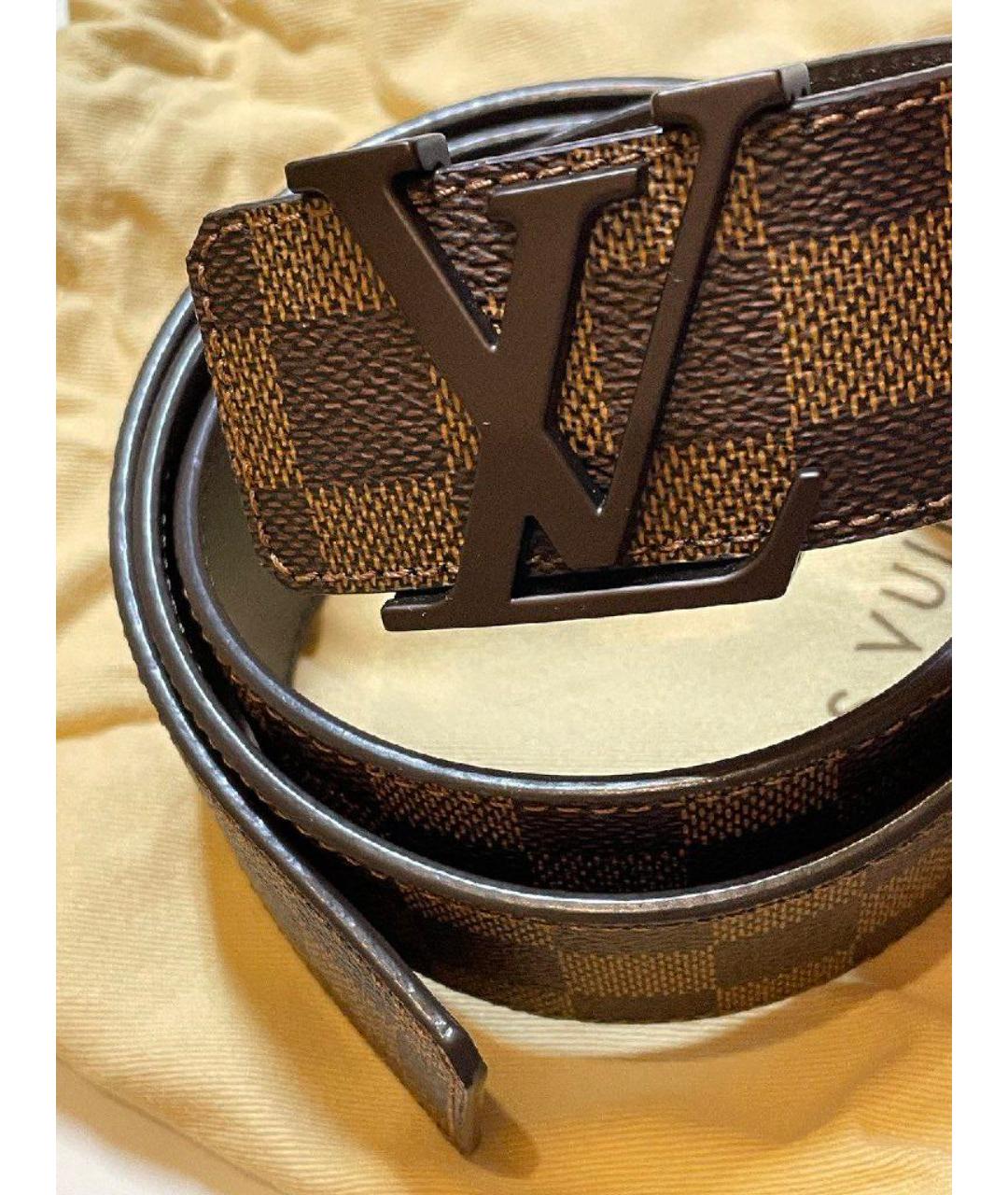 LOUIS VUITTON Коричневый ремень, фото 2