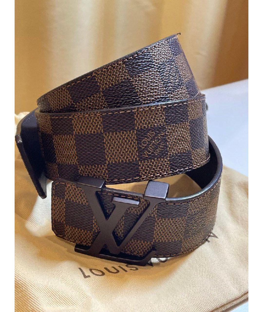 LOUIS VUITTON Коричневый ремень, фото 5