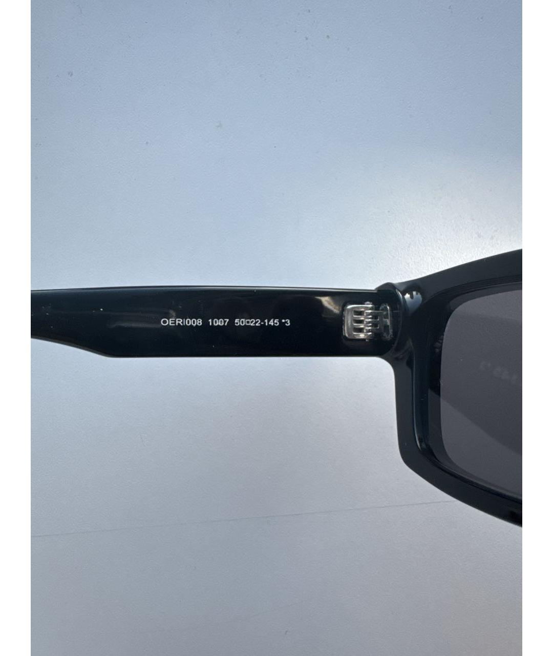 OFF-WHITE Черные пластиковые солнцезащитные очки, фото 4