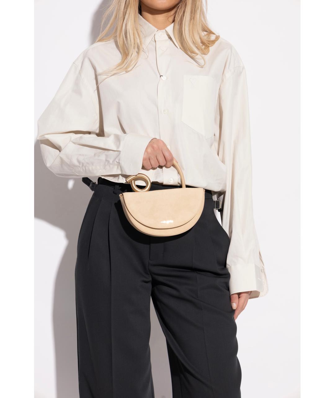 CULT GAIA Бежевая сумка с короткими ручками, фото 4