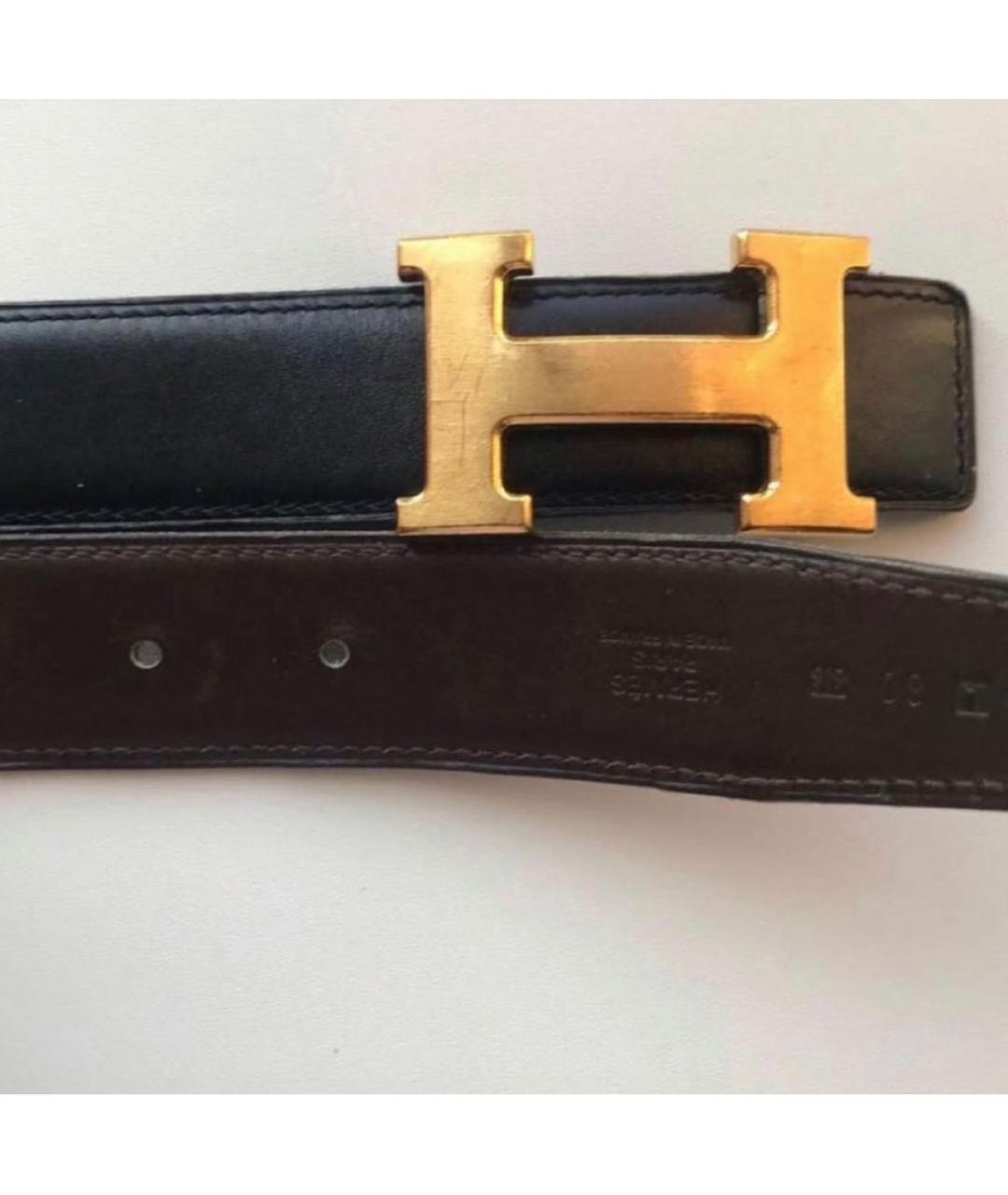 HERMES Коричневый кожаный ремень, фото 6