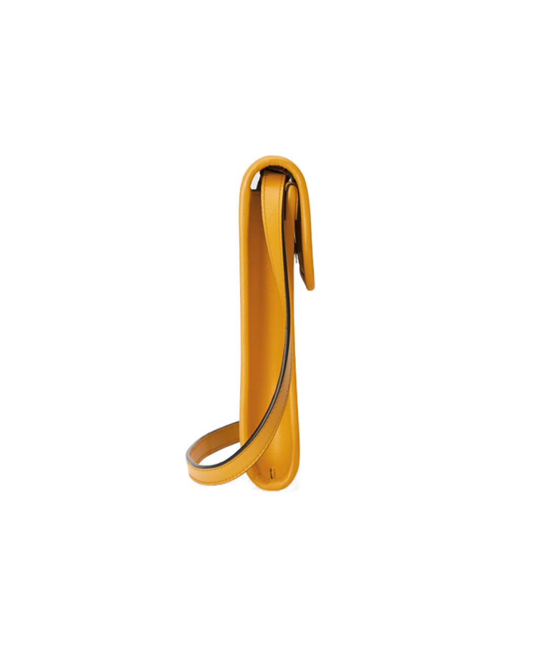 GUCCI Оранжевая кожаная сумка через плечо, фото 3