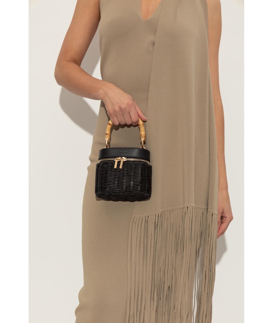 CULT GAIA Черная сумка с короткими ручками, фото 2