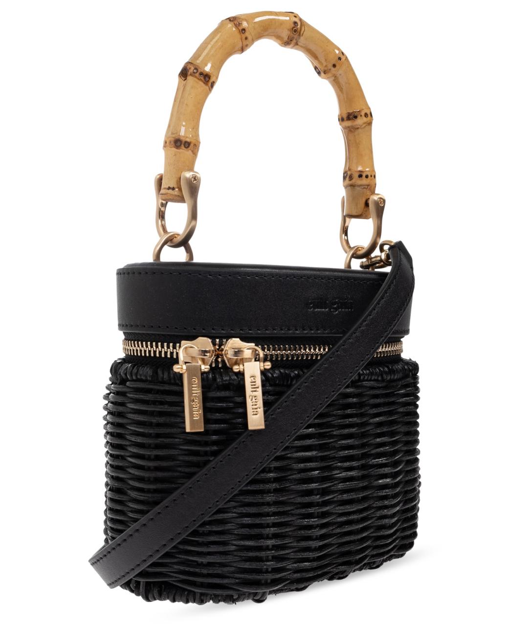 CULT GAIA Черная сумка с короткими ручками, фото 3