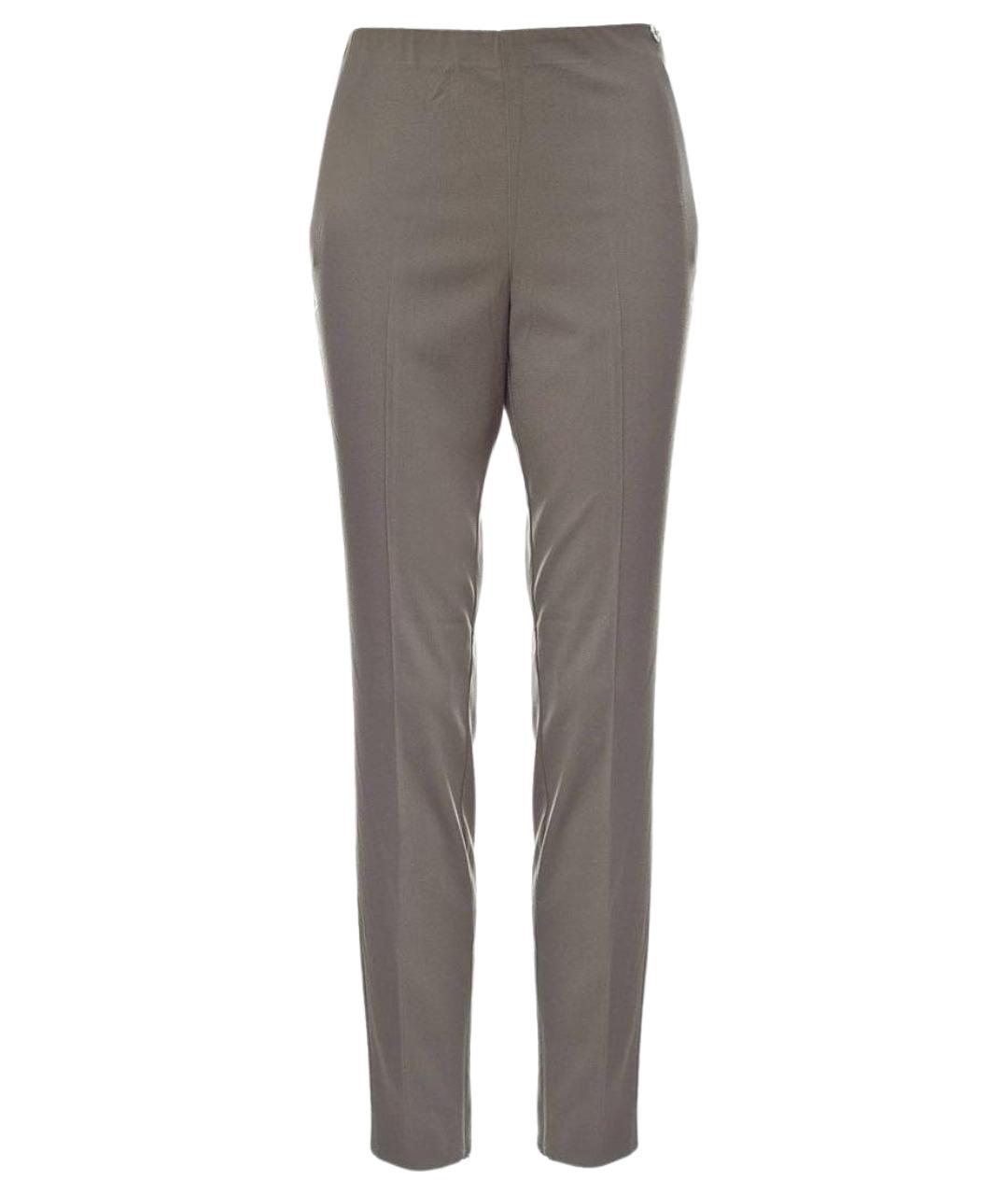 TWIN-SET Хаки полиэстеровые брюки узкие, фото 1