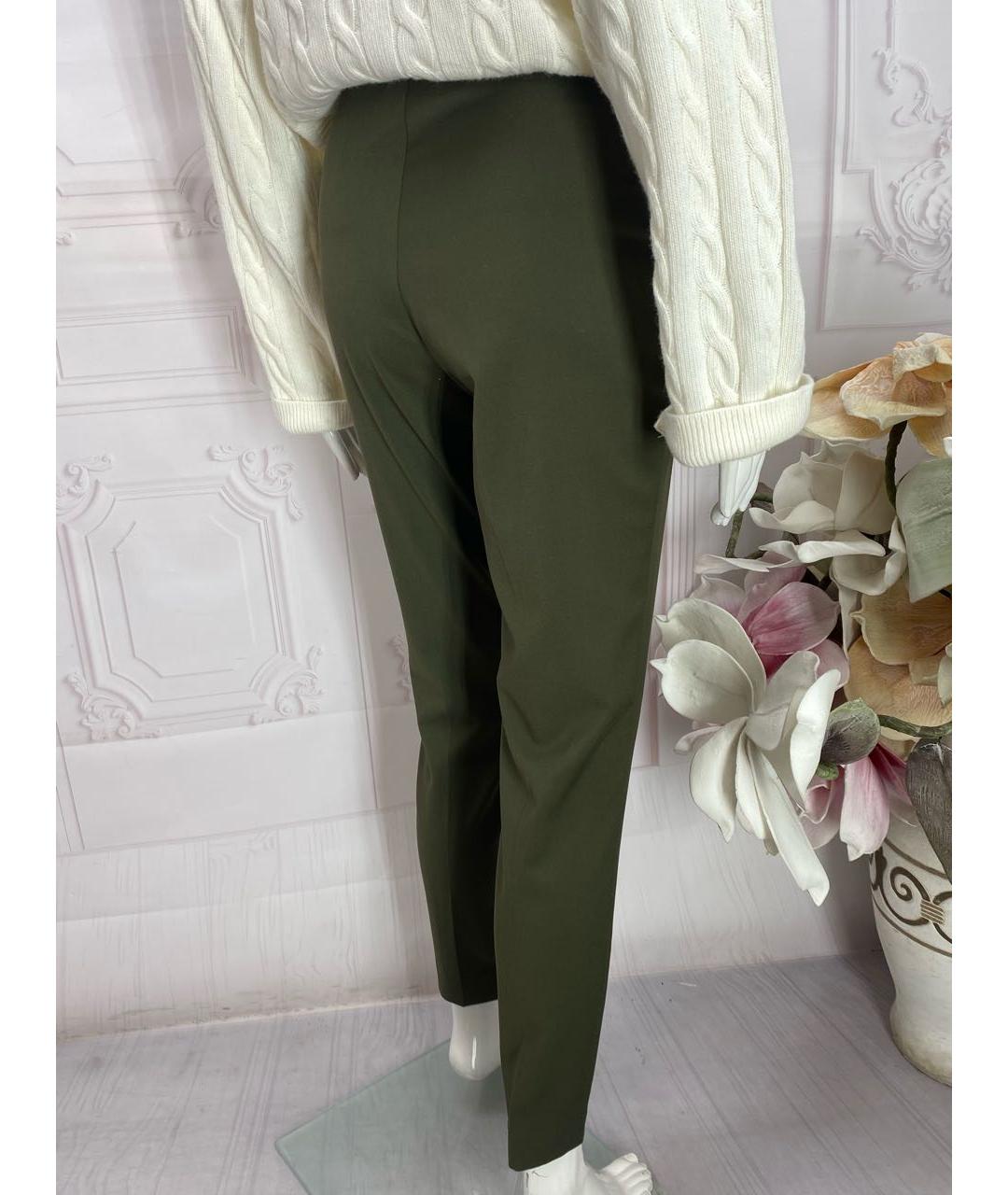 TWIN-SET Хаки полиэстеровые брюки узкие, фото 6