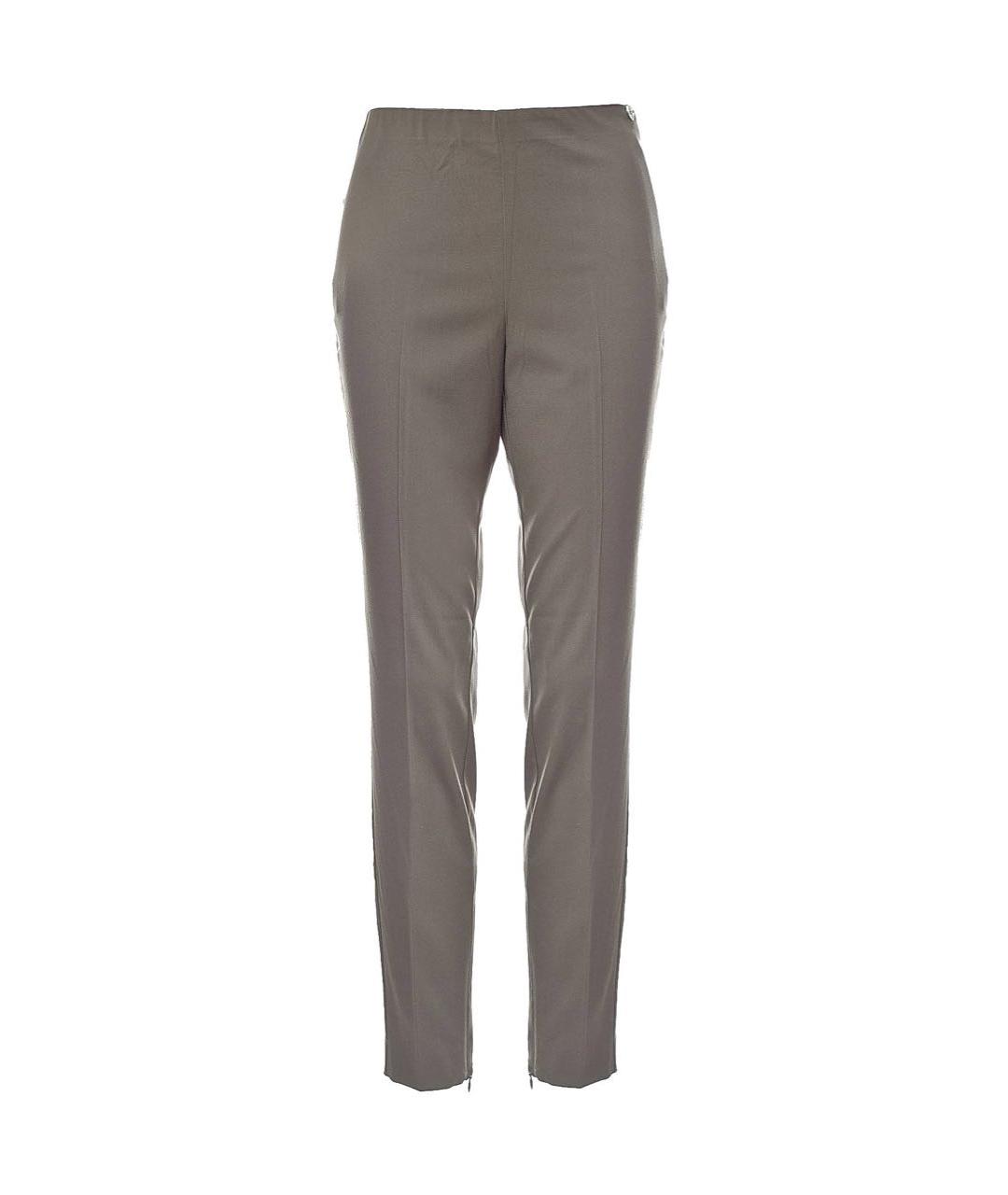 TWIN-SET Хаки полиэстеровые брюки узкие, фото 8