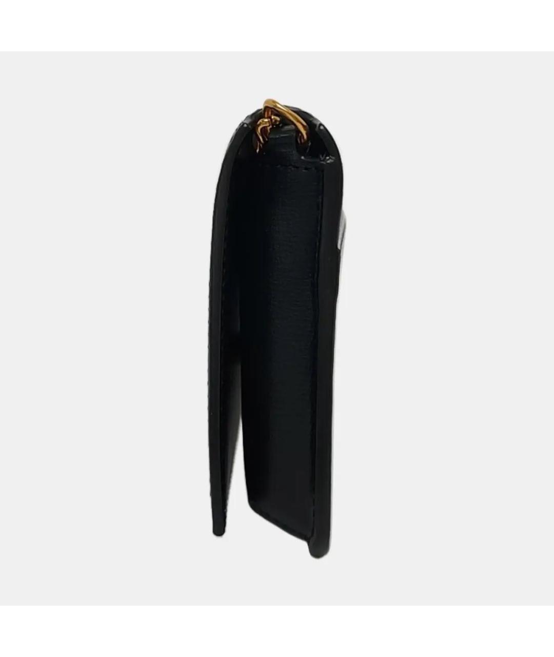 SAINT LAURENT Черная кожаная сумка через плечо, фото 2