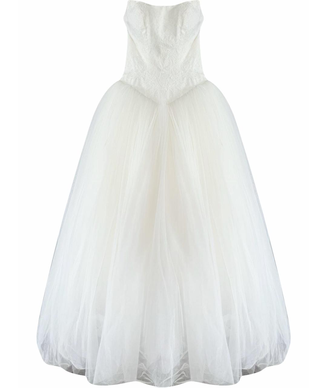 VERA WANG Белое кружевное свадебное платье, фото 1