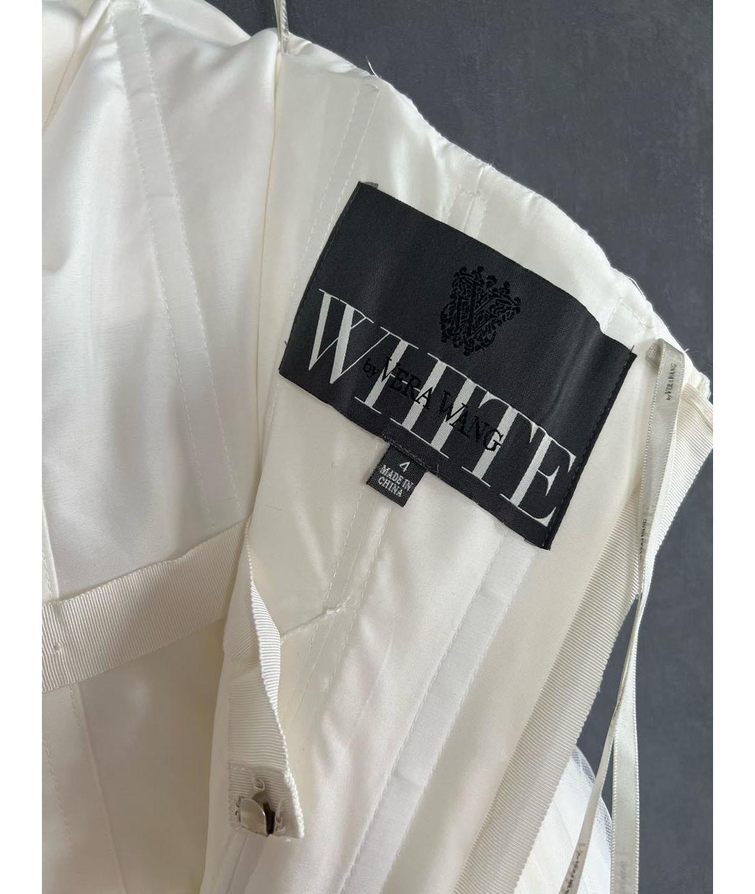 VERA WANG Белое кружевное свадебное платье, фото 4