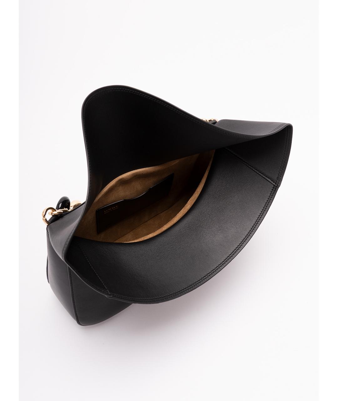LOEWE Черная кожаная сумка через плечо, фото 6