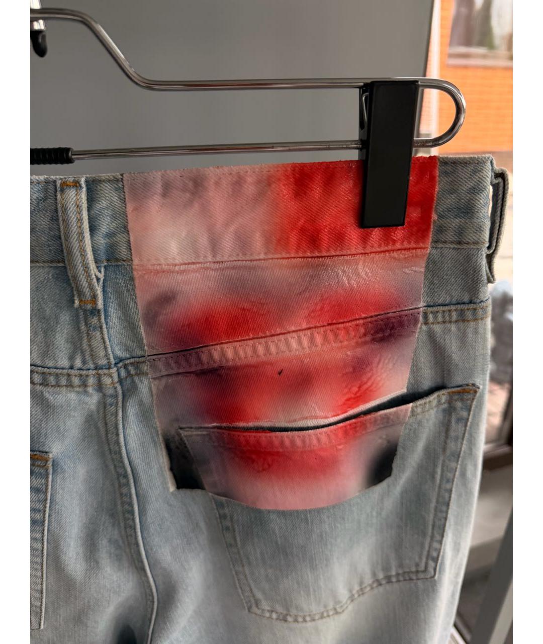 DIESEL Голубые хлопковые джинсы клеш, фото 4