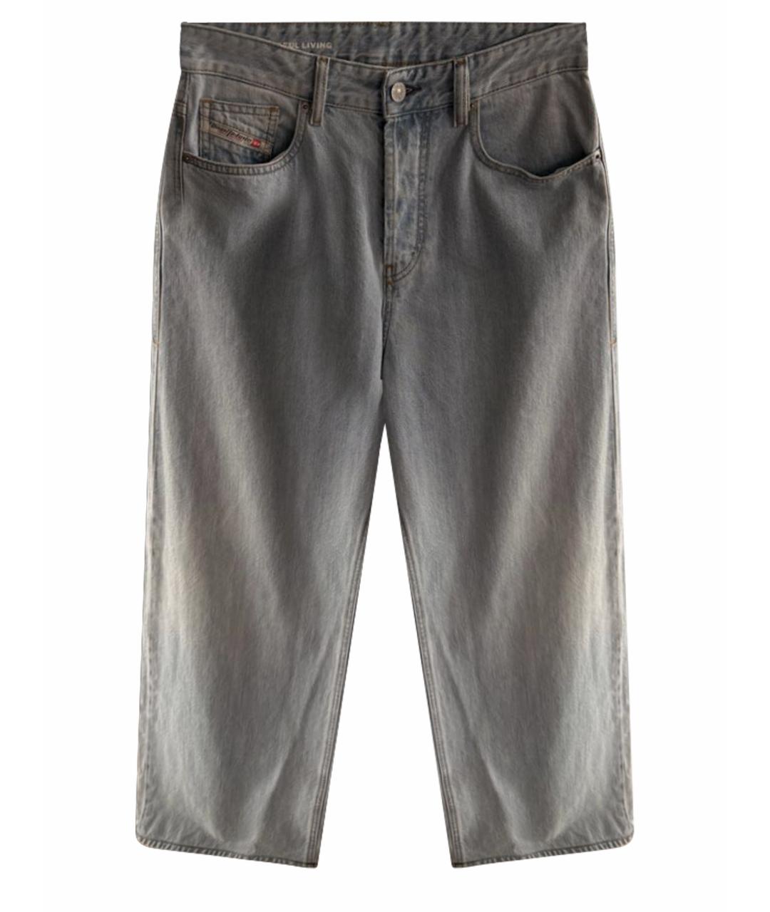 DIESEL Голубые хлопковые джинсы клеш, фото 1