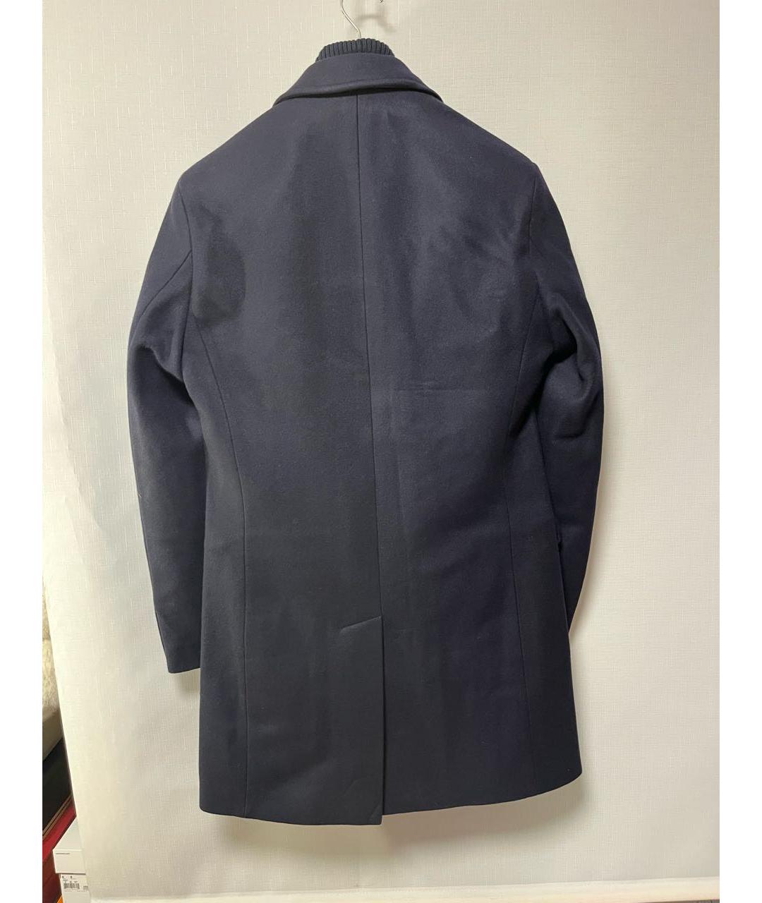 KARL LAGERFELD Черное шерстяное пальто, фото 2