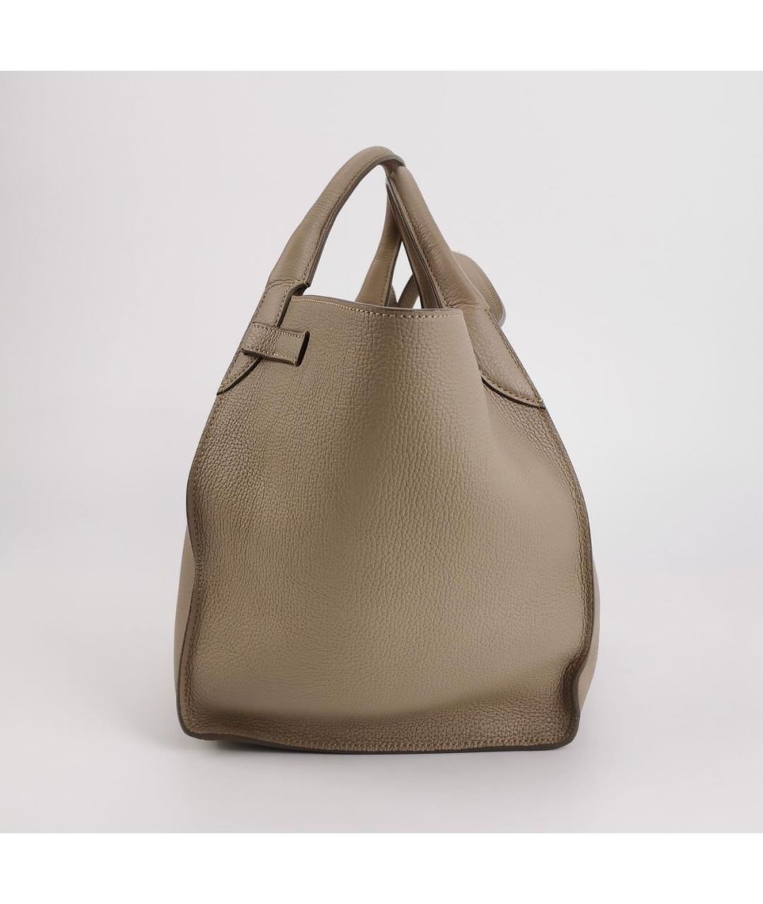 CELINE Бежевая кожаная сумка тоут, фото 2