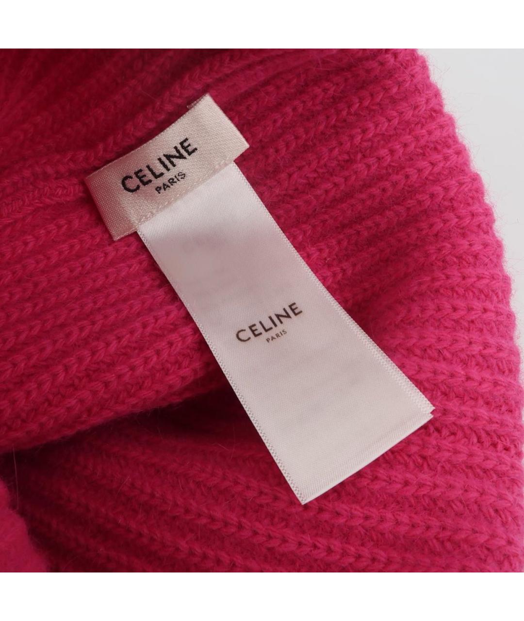 CELINE Розовая шапка, фото 4