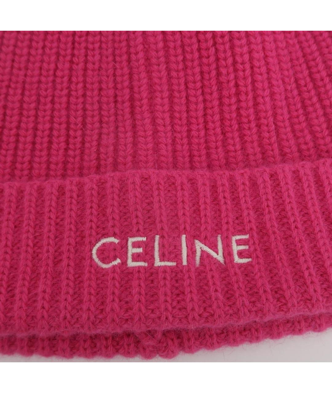 CELINE Розовая шапка, фото 3