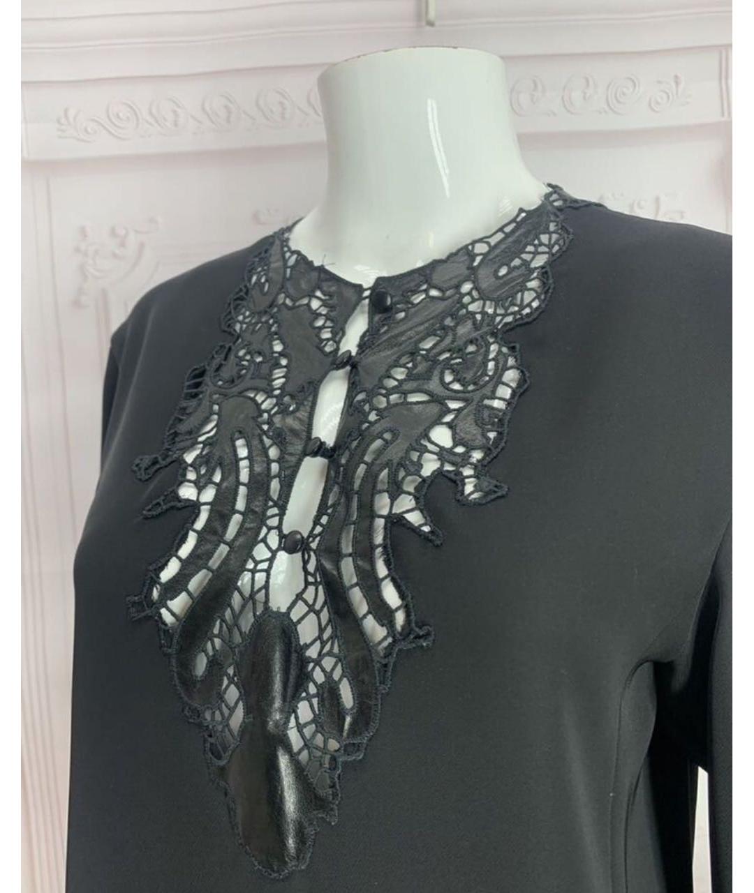 ERMANNO SCERVINO Черное полиэстеровое платье, фото 8