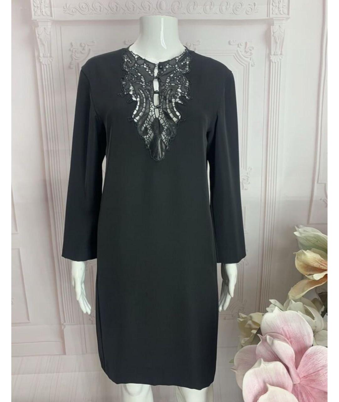 ERMANNO SCERVINO Черное полиэстеровое платье, фото 9