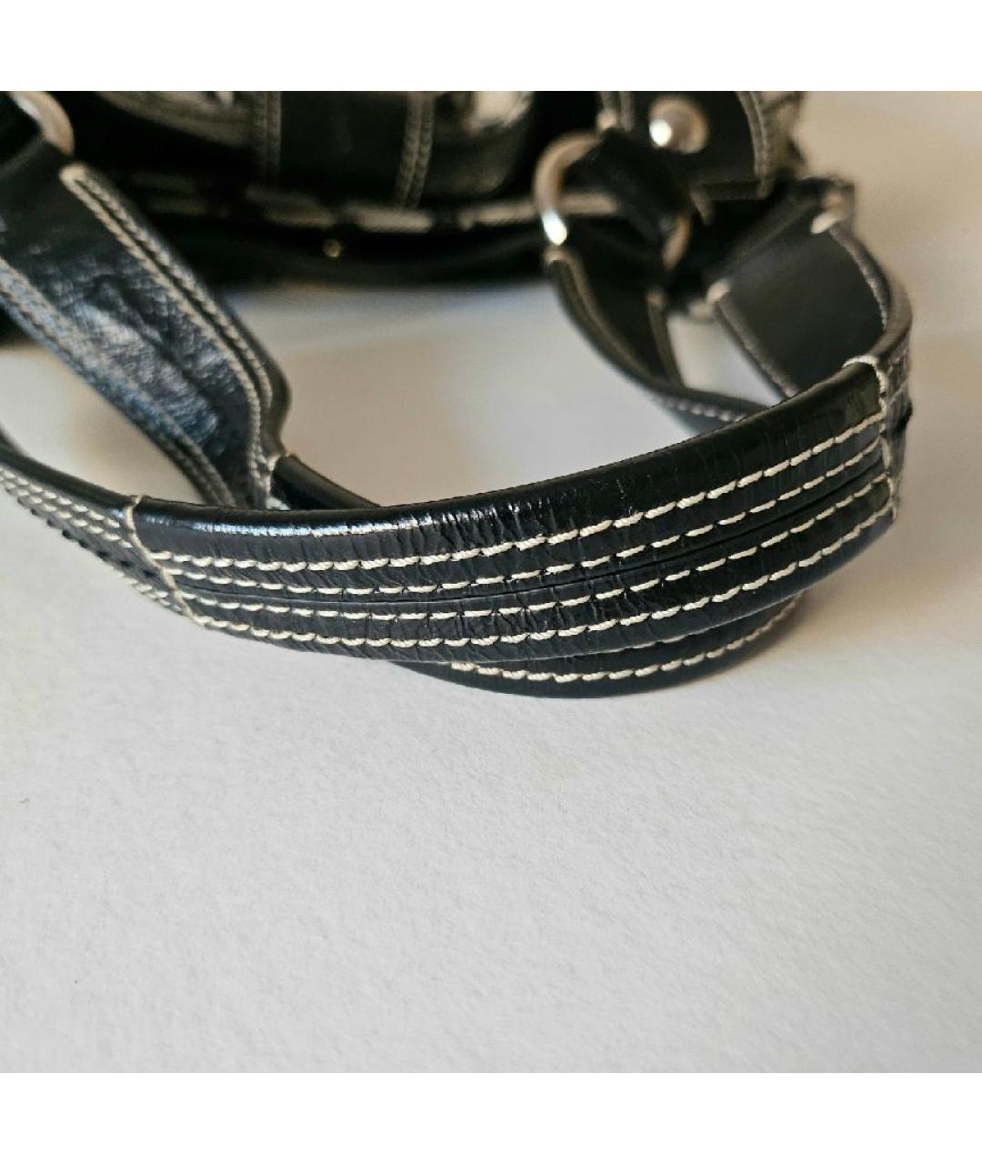 COACH Черная тканевая сумка через плечо, фото 7