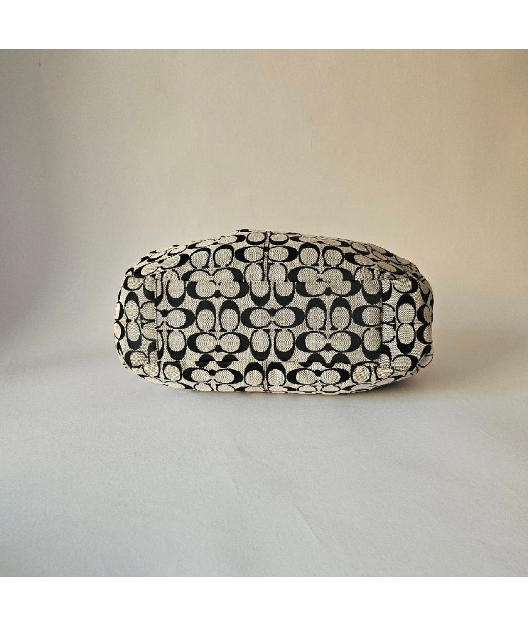 COACH Черная тканевая сумка через плечо, фото 5