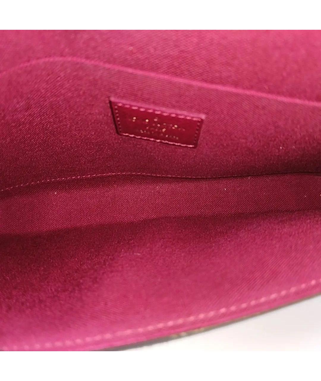 LOUIS VUITTON Коричневая кожаная сумка через плечо, фото 6