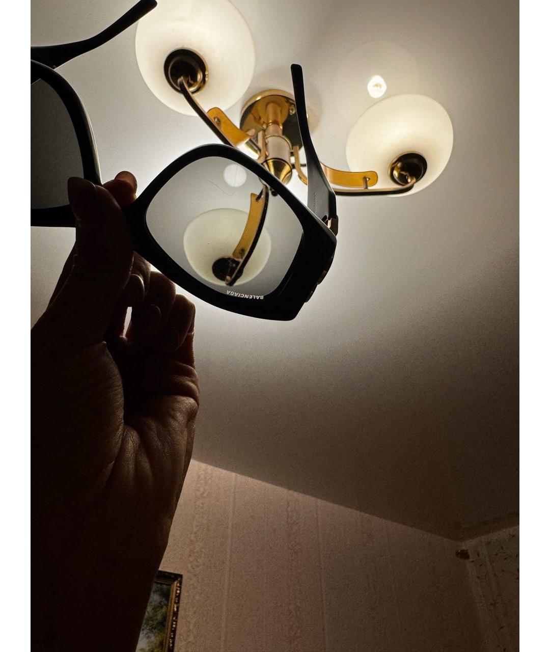 BALENCIAGA Черные пластиковые солнцезащитные очки, фото 7