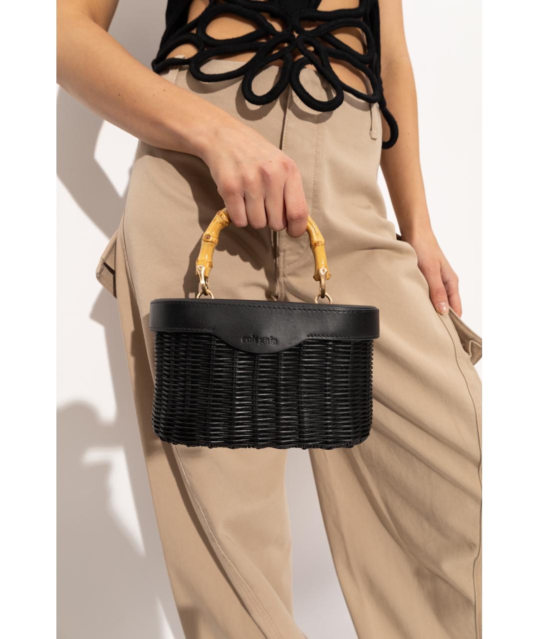 CULT GAIA Черная сумка с короткими ручками, фото 4