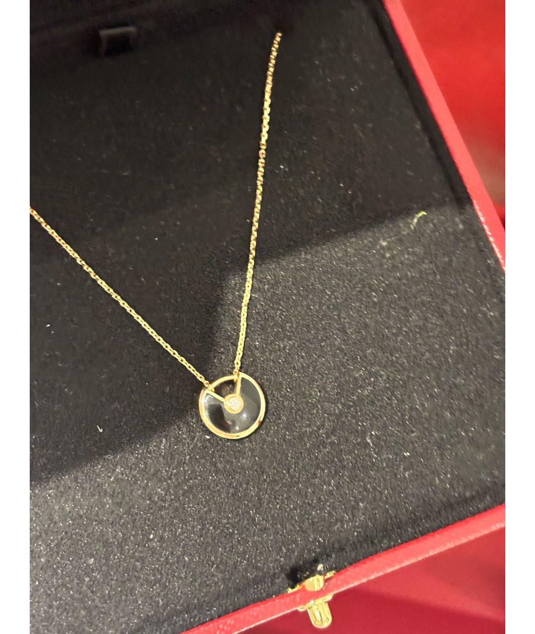 CARTIER Черное колье из розового золота, фото 6