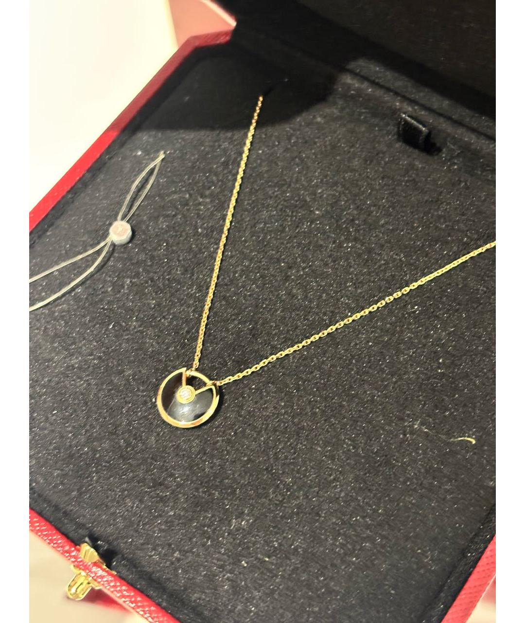 CARTIER Черное колье из розового золота, фото 2