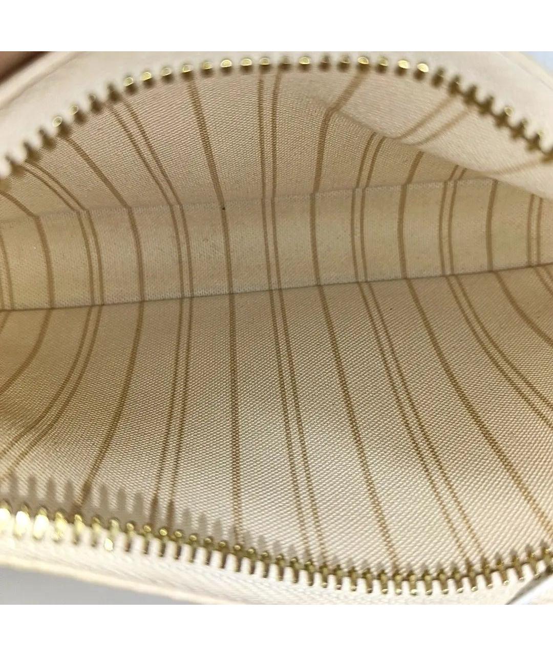 LOUIS VUITTON Бежевая кожаная сумка через плечо, фото 5