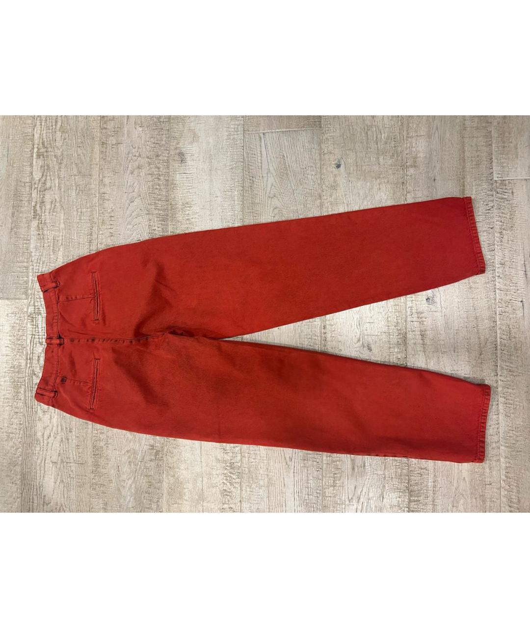 CHANEL Красные прямые джинсы, фото 2