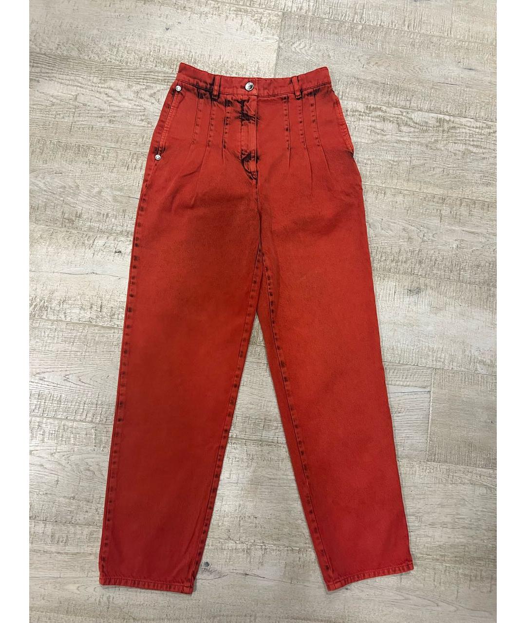 CHANEL Красные прямые джинсы, фото 6