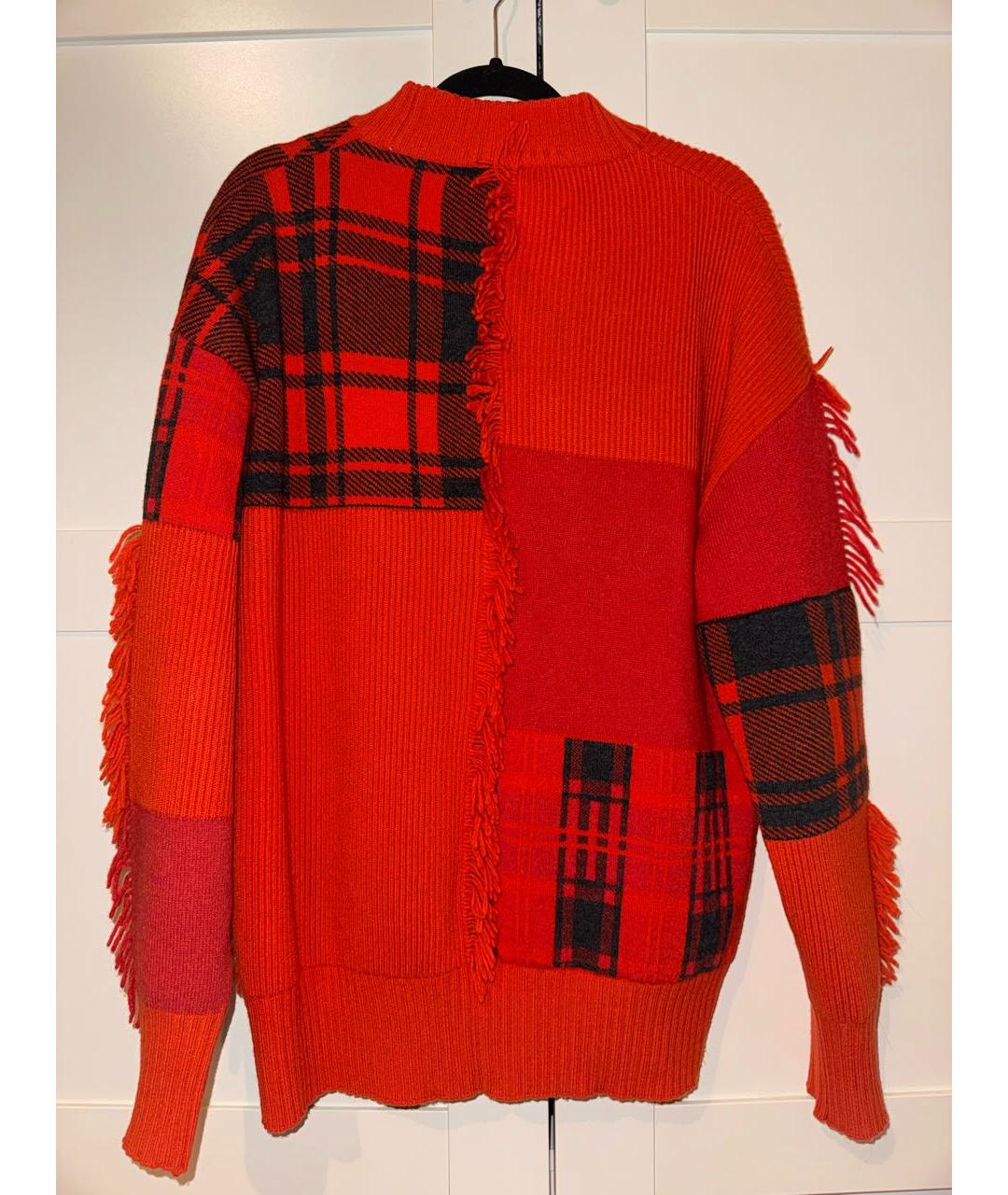 VERSACE Бордовый шерстяной джемпер / свитер, фото 2