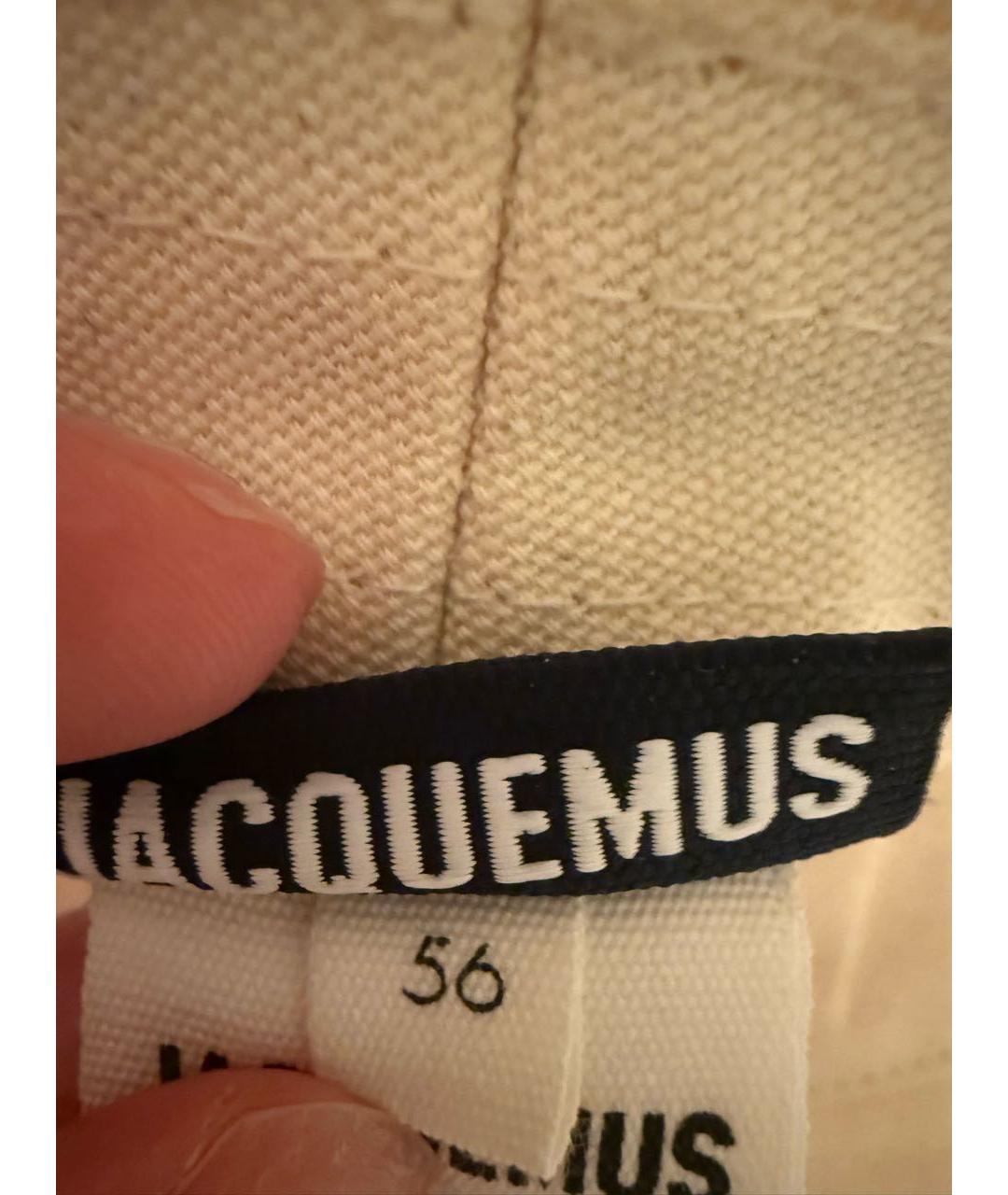 JACQUEMUS Бежевая хлопковая панама, фото 2