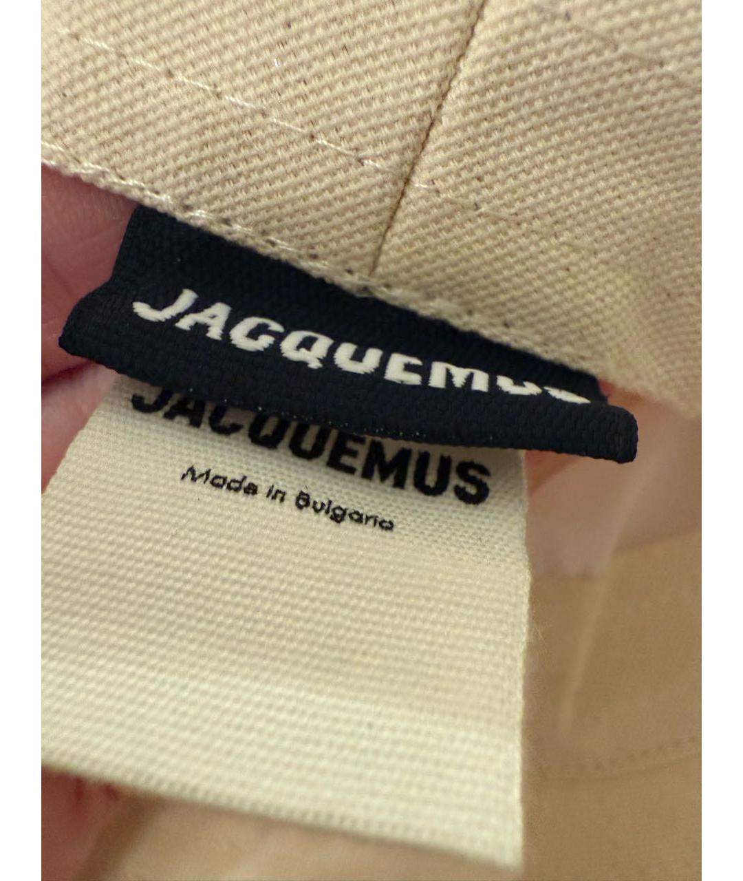 JACQUEMUS Бежевая хлопковая панама, фото 3