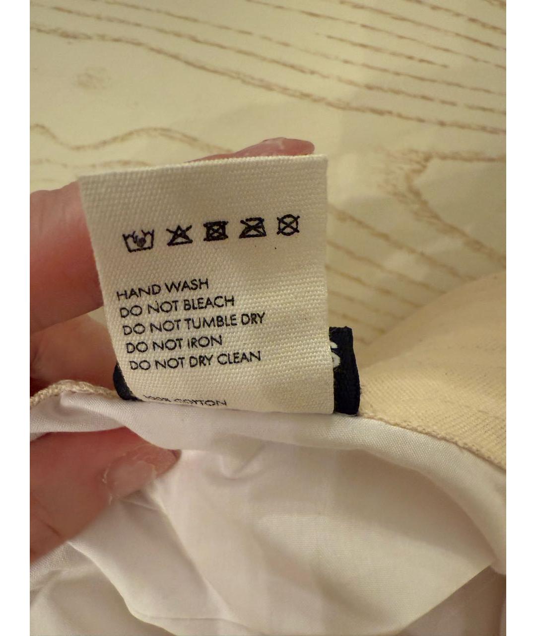 JACQUEMUS Бежевая хлопковая панама, фото 4