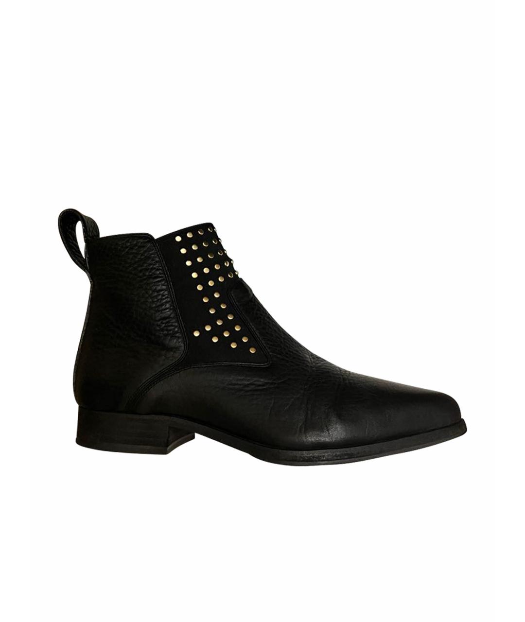 CHLOE Черные кожаные полусапоги, фото 1