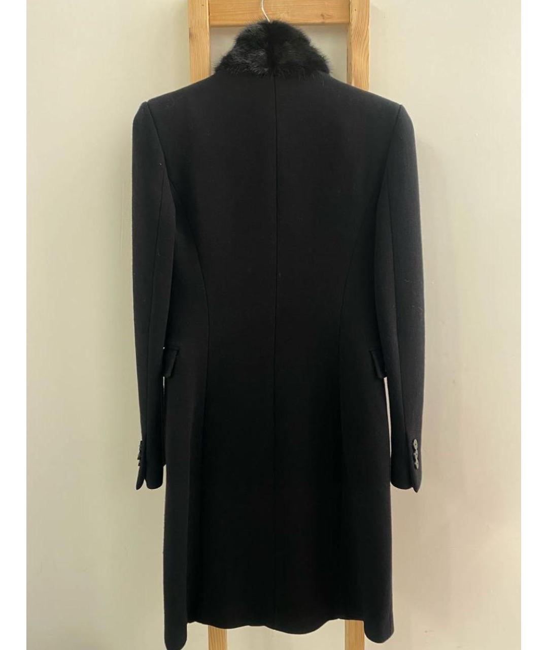 FENDI Черное шерстяное пальто, фото 2