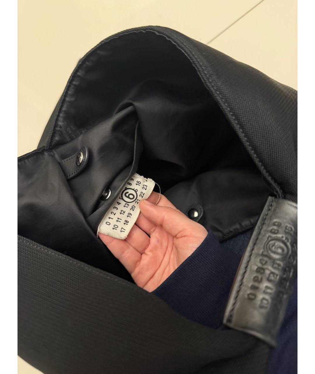 MAISON MARGIELA Черная сумка тоут, фото 4