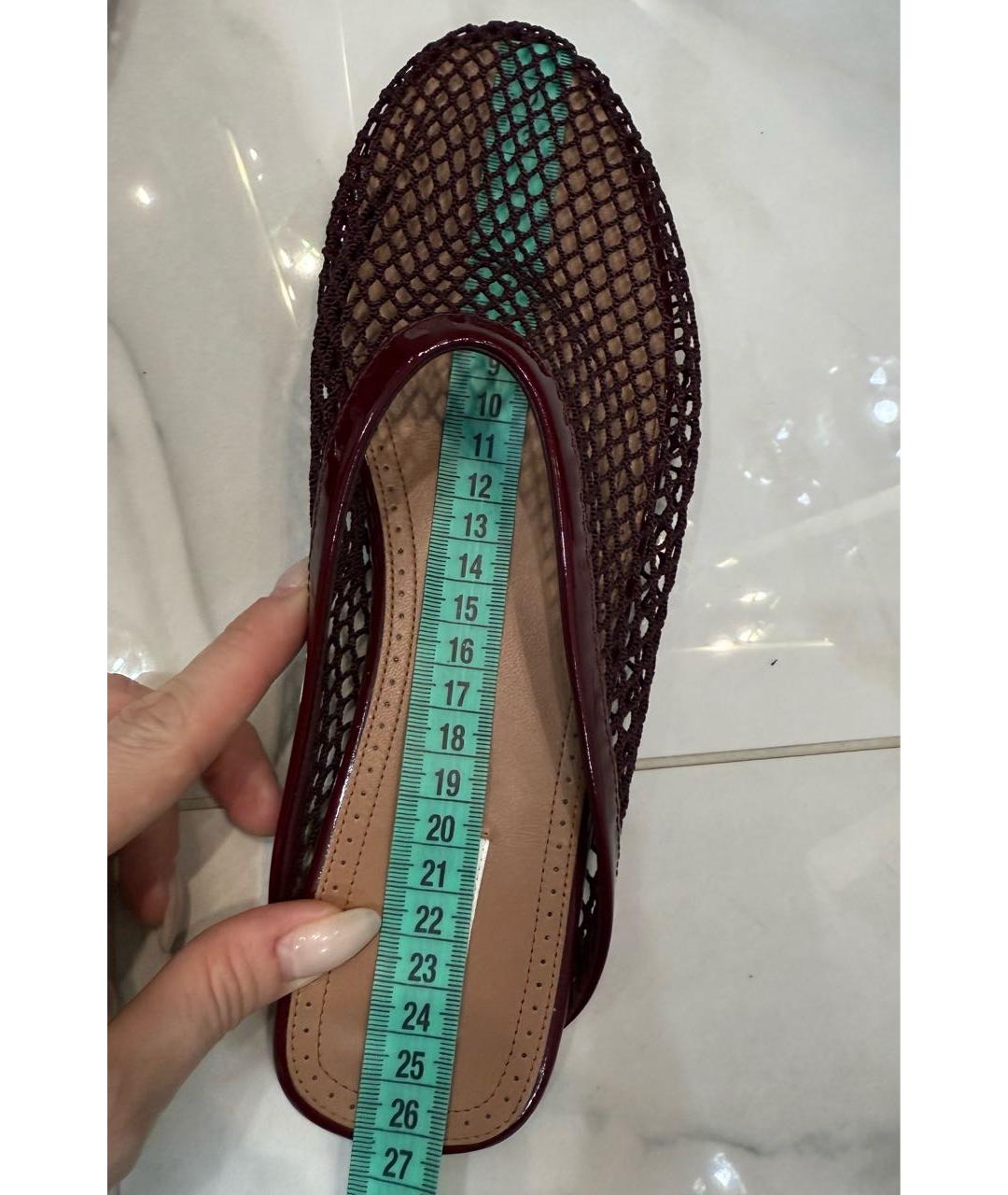 ALAIA Бордовые сабо, фото 6