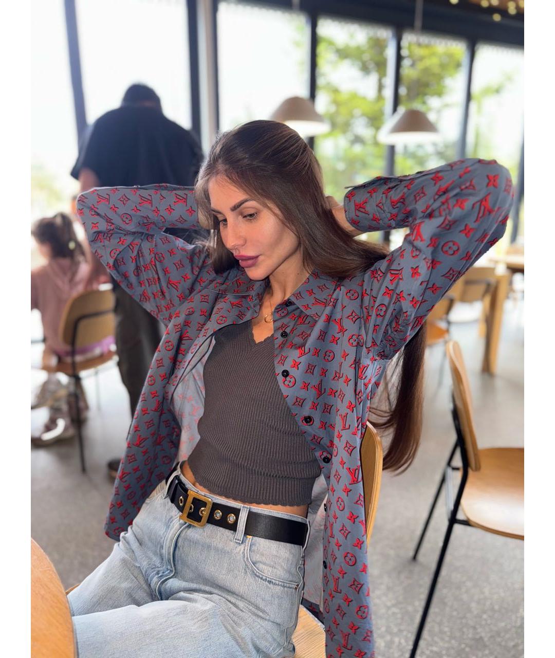 LOUIS VUITTON Синяя рубашка, фото 3