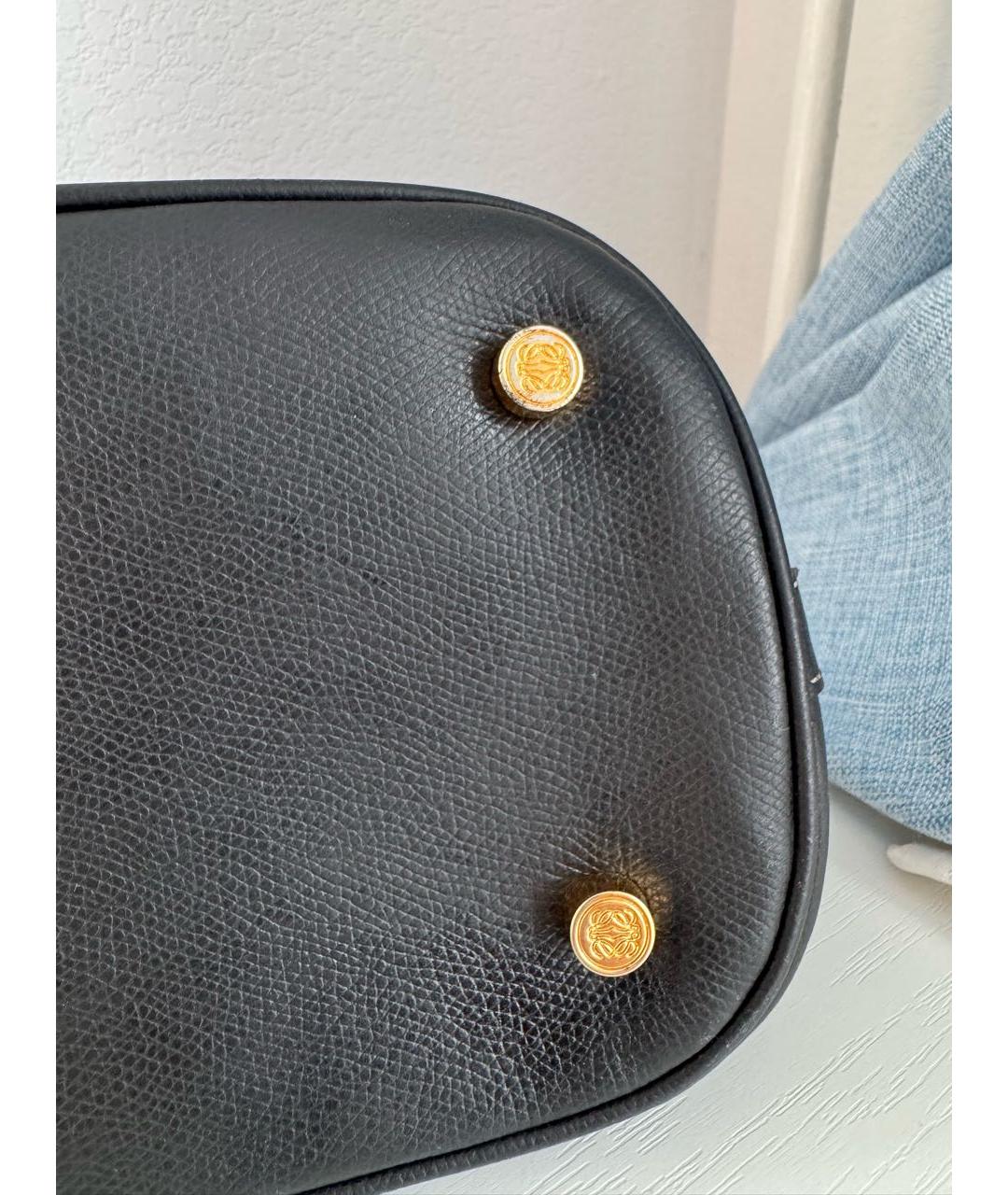 LOEWE Черная кожаная сумка через плечо, фото 8