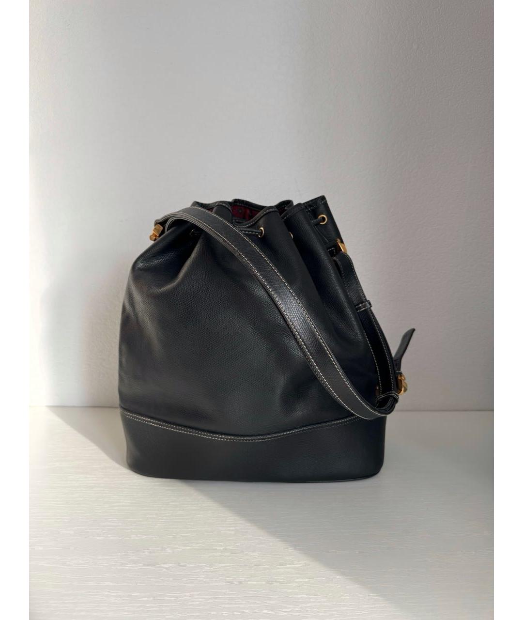 LOEWE Черная кожаная сумка через плечо, фото 3