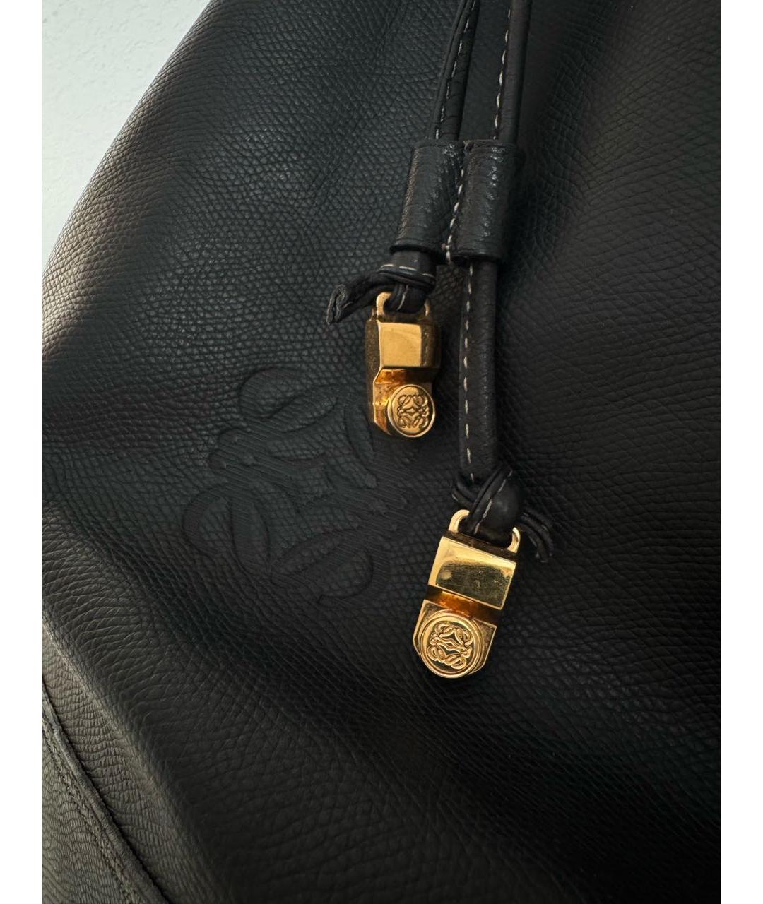 LOEWE Черная кожаная сумка через плечо, фото 6