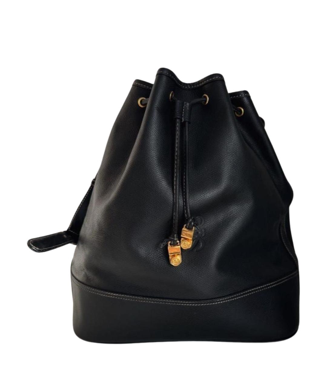 LOEWE Черная кожаная сумка через плечо, фото 1