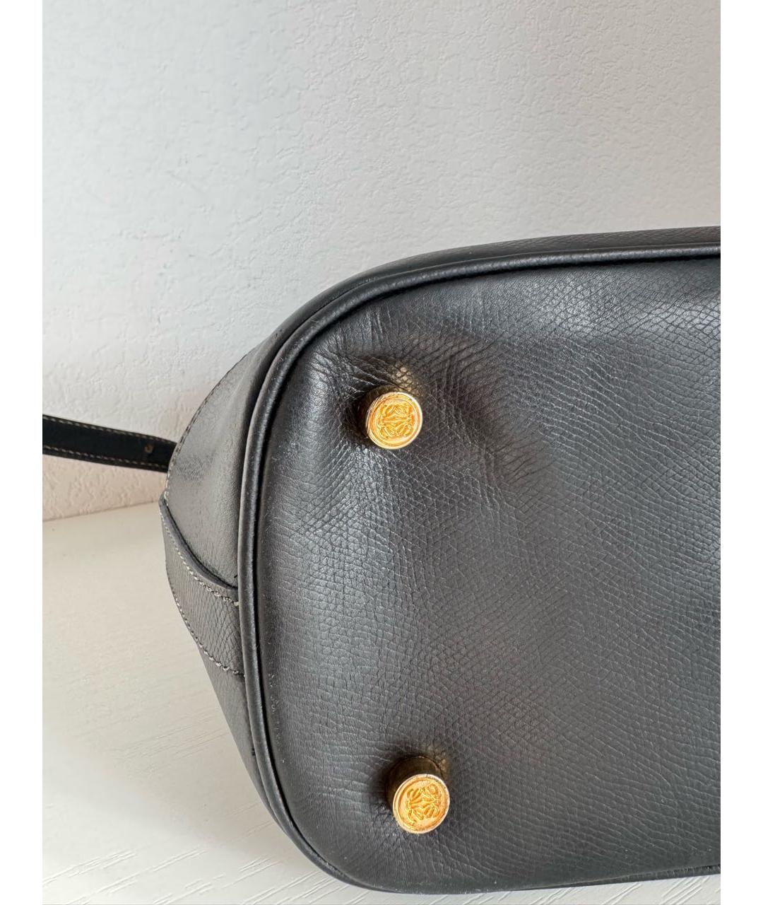 LOEWE Черная кожаная сумка через плечо, фото 7